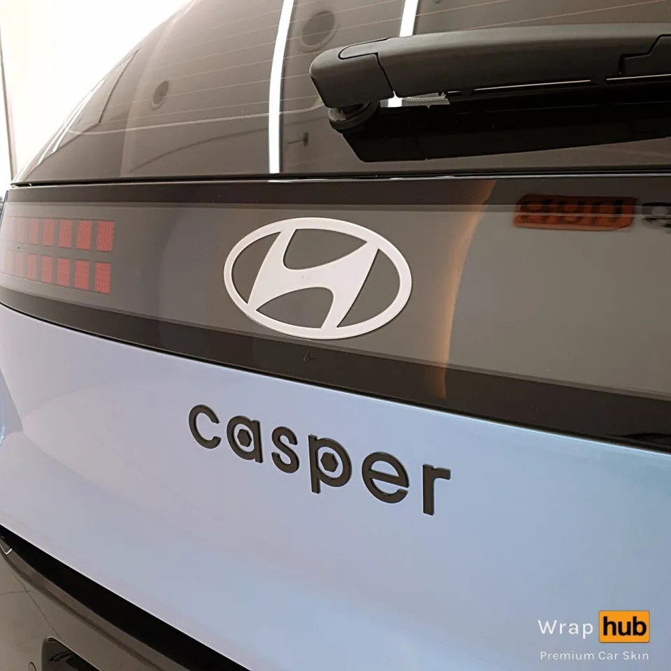 Hyundai Casperのカーラッピング事例|費用目安・仕上がり 施工写真 1-3