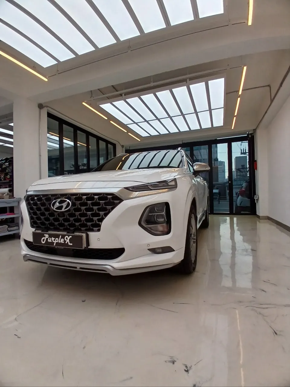 Hyundai Santa Fe TMのPPF施工事例|費用目安・仕上がり 施工写真 1-2