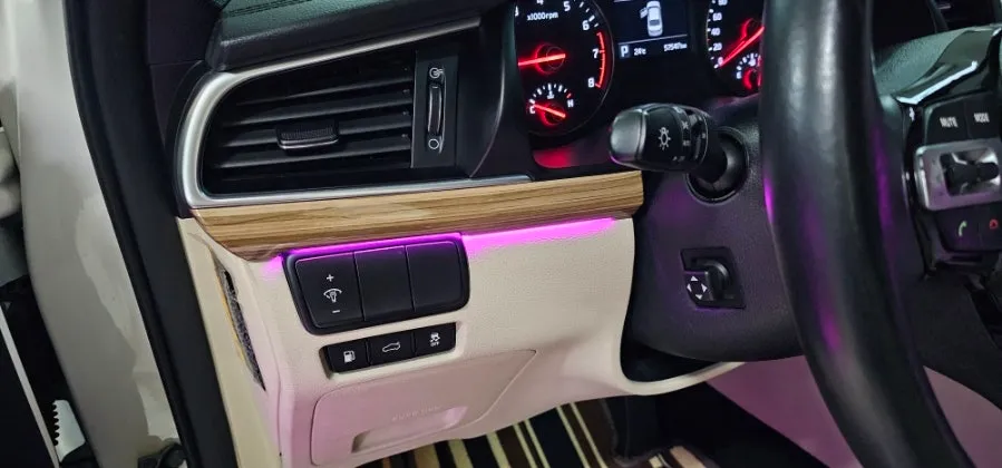 Kia K7 ambient lighting installation result