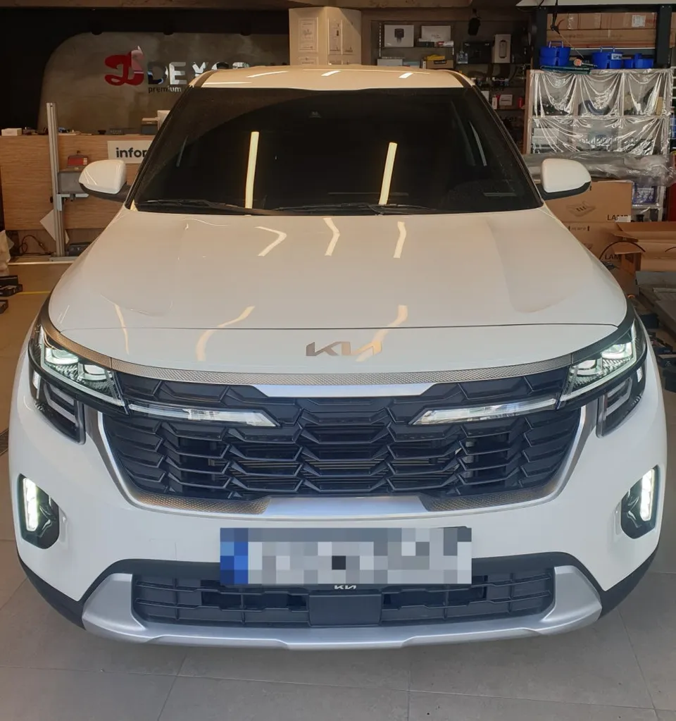 Kia Seltos lighting upgrade installation result