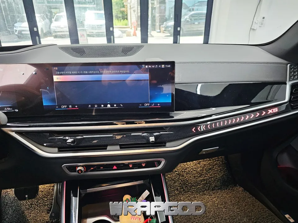 BMW X5 vinyl wrap - BMW X5 Interior Carbon Wrap Review - Stunning Transformation photo 3