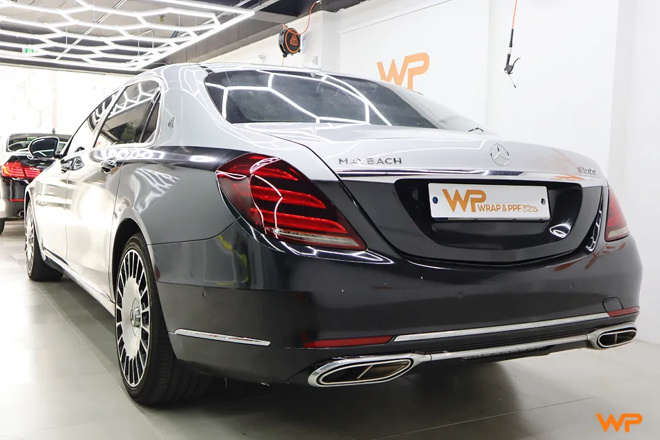 Mercedes-Benz S-Class W222のカーラッピング事例|費用目安・仕上がり 施工写真 3-3