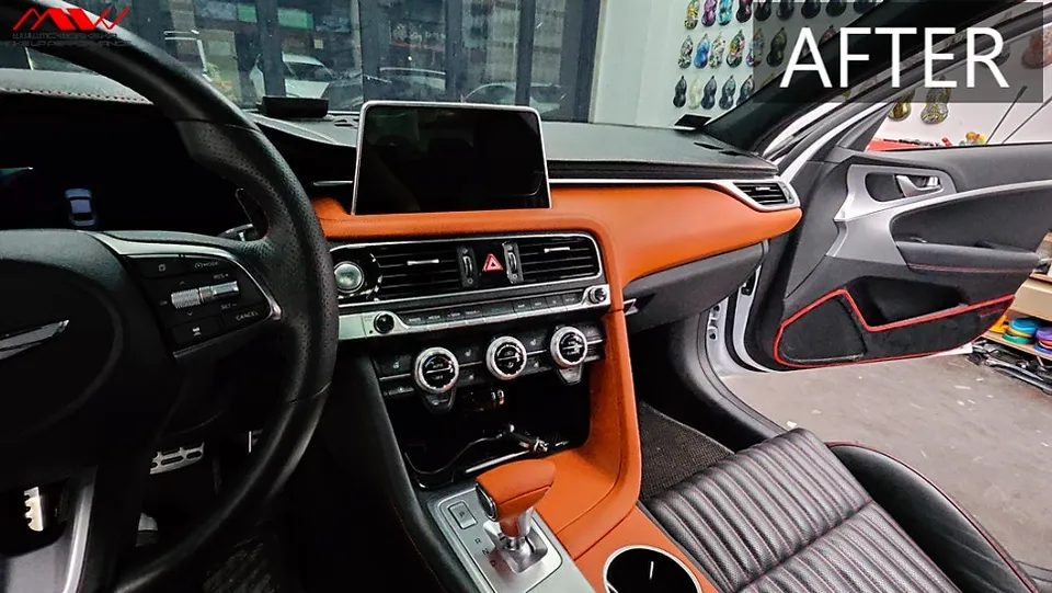 Genesis G70 Interior Customization Review — Hermes Orange After