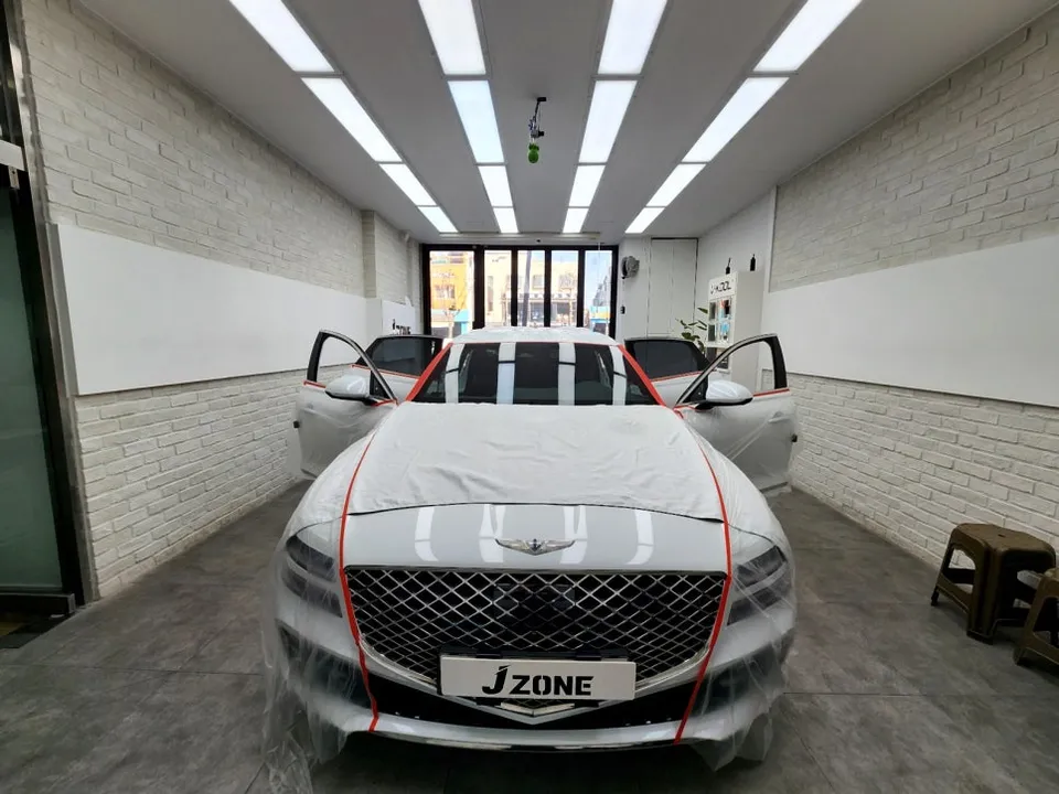Genesis G80 PPF施工事例｜費用目安と仕上がり 施工写真 3-1