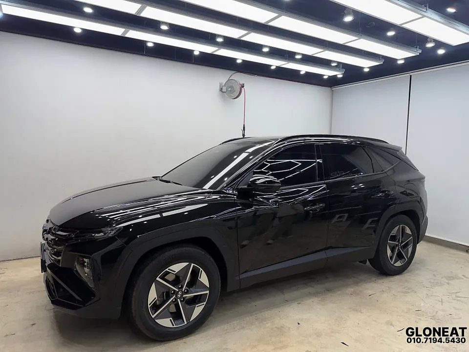 Hyundai Tucson NX4のカーラッピング事例｜クロームをブラック化 施工写真 3-3