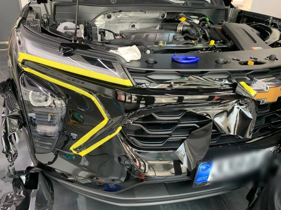 Audi RS vinyl wrap - Audi RS Vinyl Wrap Review — Chrome Delete Transformation photo 4