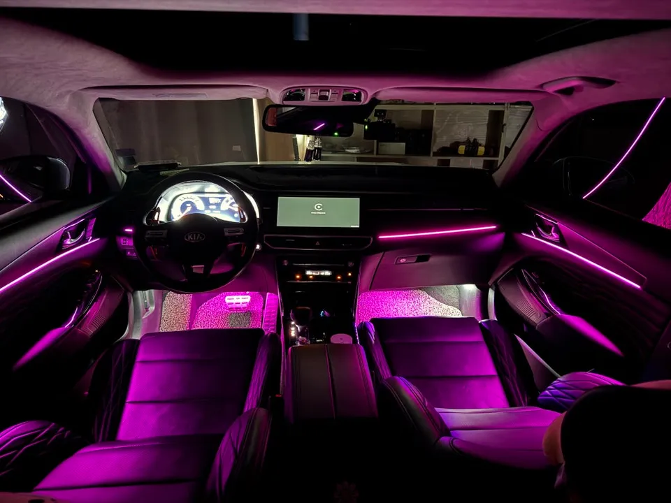 Kia K7 Premier ambient lighting installation result