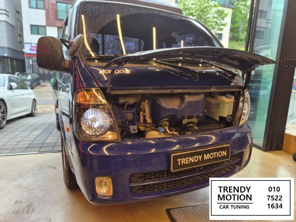 Kia Bongo 3 lighting upgrade installation result