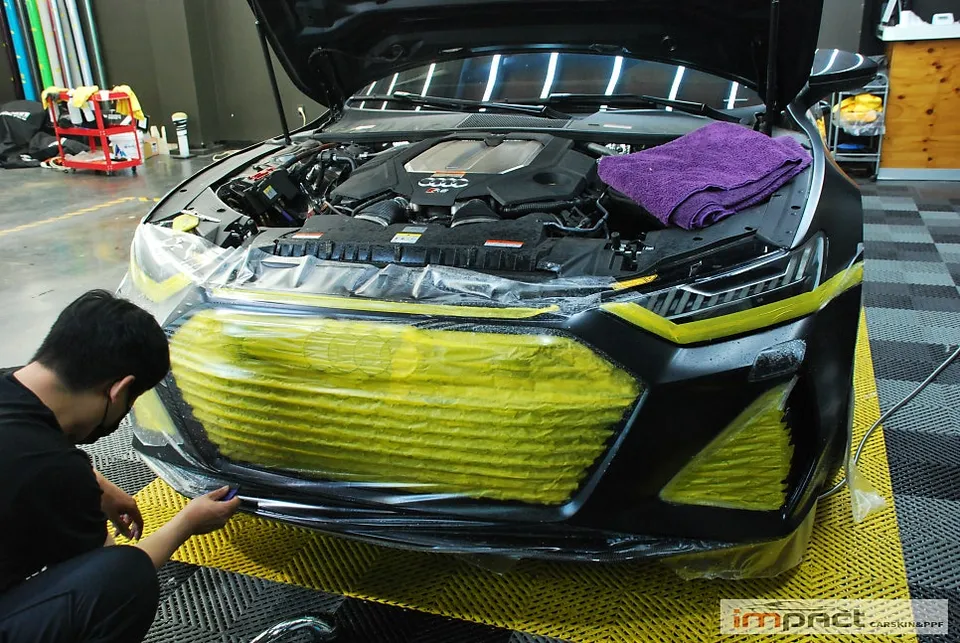 Audi RS7の無光PPF施工事例|費用目安と仕上がり 施工写真 1-2