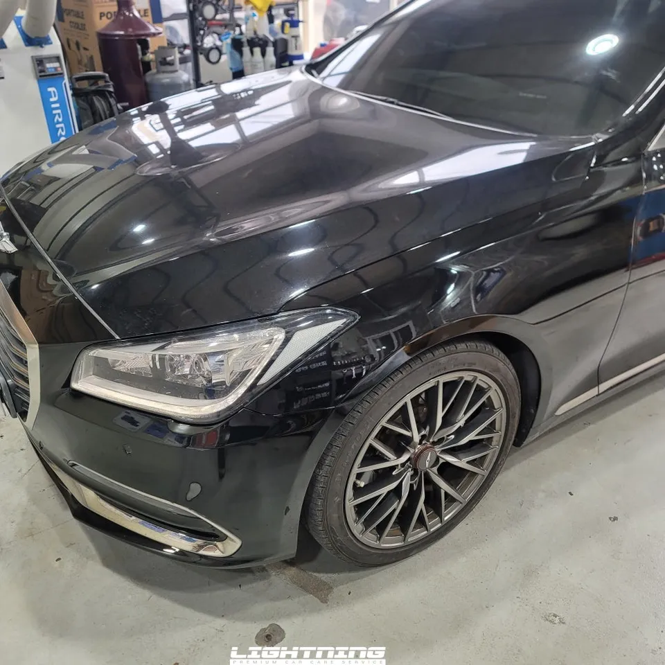 Genesis G80のPPF施工事例｜費用目安と仕上がり 施工写真 2-2