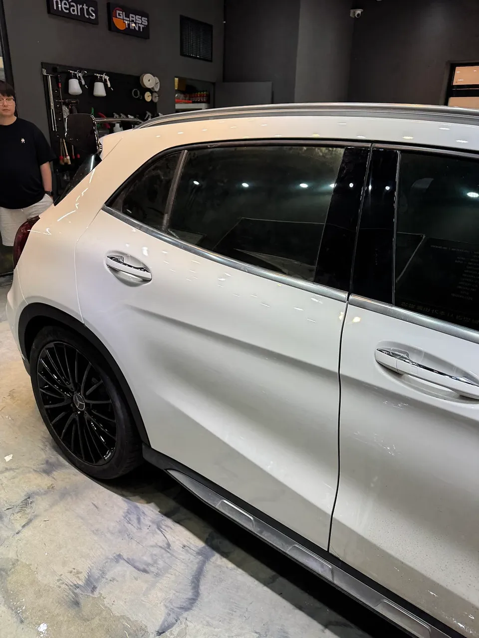 Mercedes-Benzのホイールリペア・塗装事例 施工写真 6