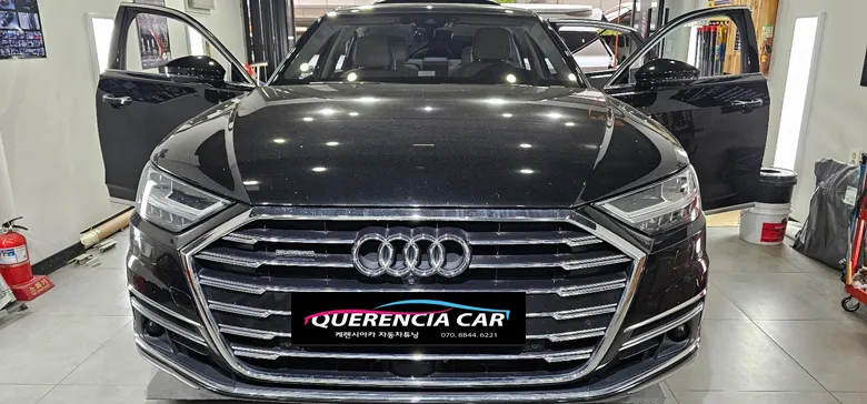 Audi A8 paint correction installation result