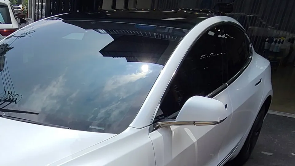 Tesla Model 3 wrap ppf package - Tesla Model 3 Wrap PPF Combo Review: Stunning Chrome Delete Trans photo 4