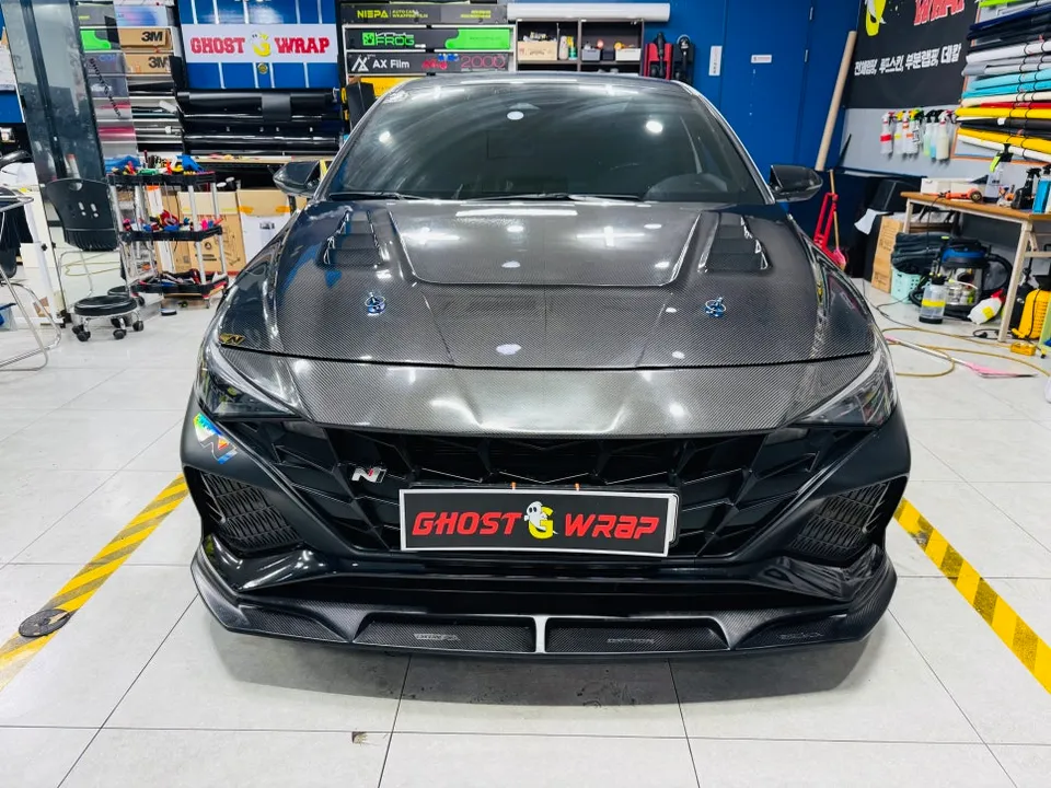 Hyundai Elantra Nのカーラッピング事例｜費用目安・仕上がり 施工写真 2-3