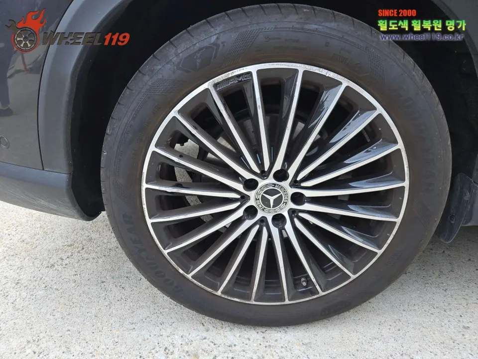 Mercedes-Benz GLC wheel repair installation result