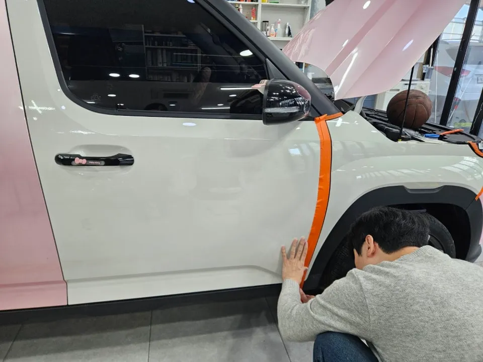 Hyundai Casperのカーラッピング事例|費用目安・仕上がり 施工写真 2-2