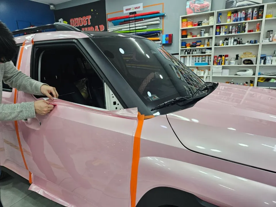 Hyundai Casperのカーラッピング事例|費用目安・仕上がり 施工写真 3-2