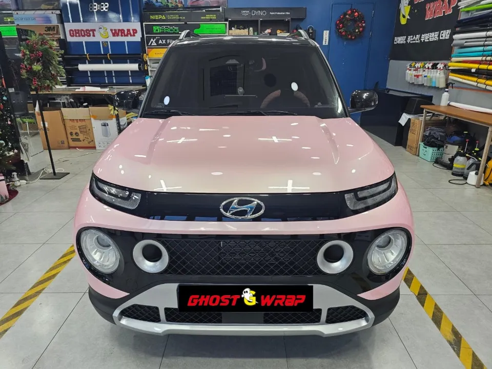 Hyundai Casperのカーラッピング事例|費用目安・仕上がり 施工写真 2-3