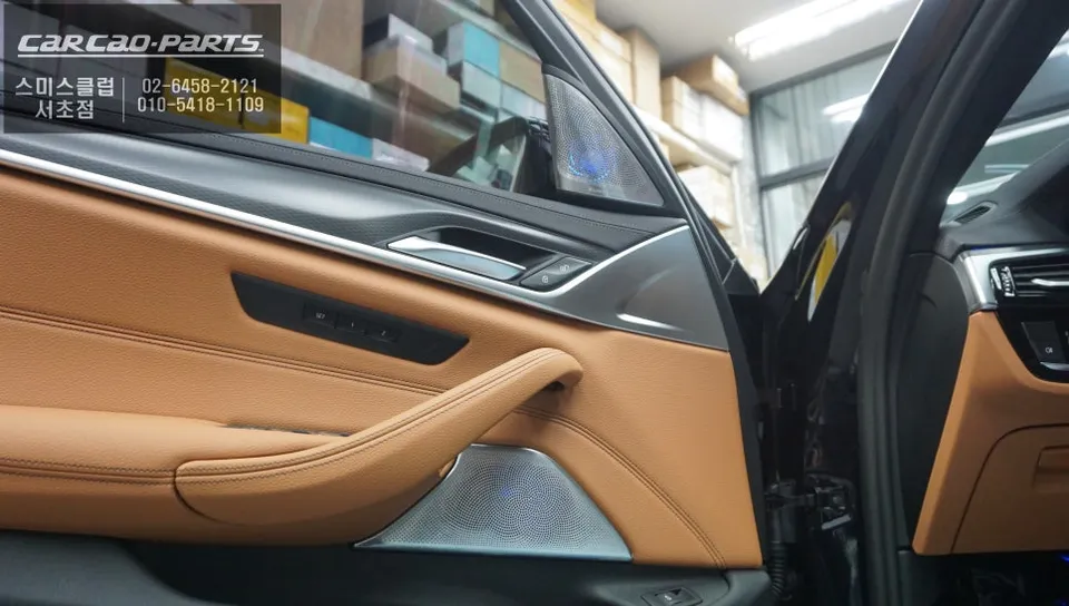 BMW 520i ambient lighting - BMW 520i Ambient Lighting Upgrade: Feori LED Tweeters photo 3