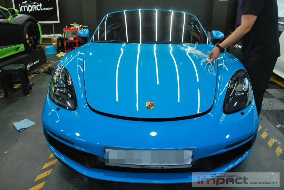 ポルシェ 718 Boxster PPF施工事例｜費用目安・仕上がり 施工写真 1-2
