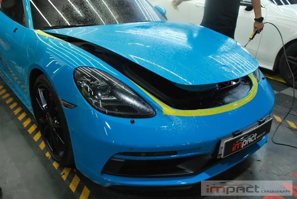 ポルシェ 718 Boxster PPF施工事例｜費用目安・仕上がり 施工写真 2-3