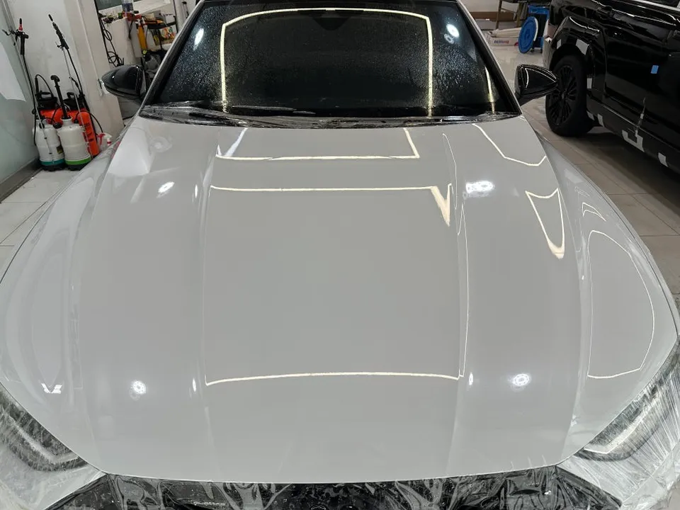 Audi A7 PPF施工事例|ブラックPPFでツートン化 施工写真 2-2