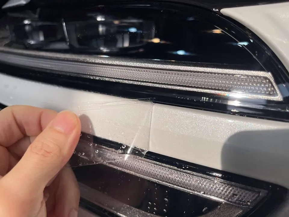 Genesis GV70のPPF施工事例|ヘッドライトの保険適用について 施工写真 4-2