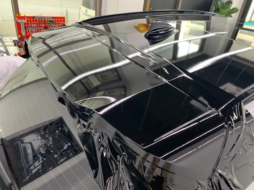 BMW IX3 vinyl wrap - BMW IX3 Vinyl Wrap Review: Roof Point Wrap photo 4