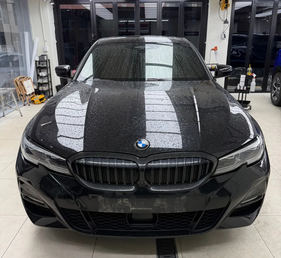 BMW 3 Series G20 カーラッピング事例｜マットダークグレー 写真
