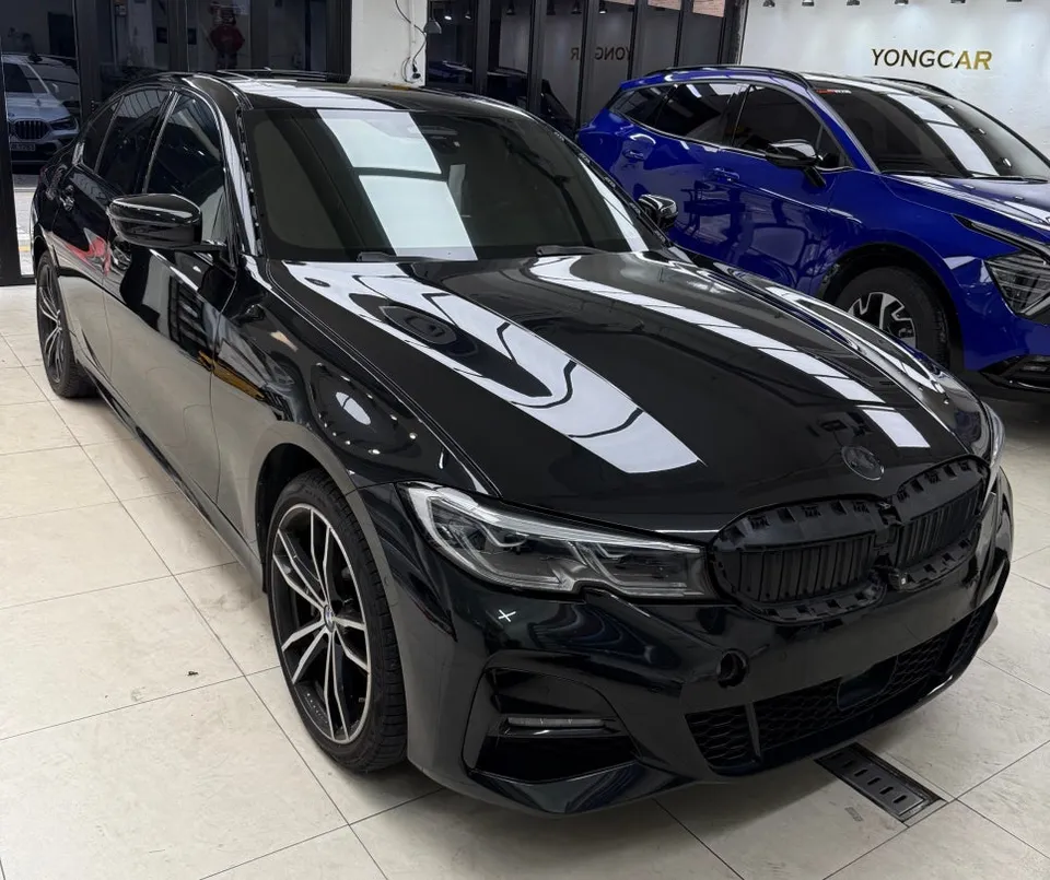 BMW 3 Series G20 カーラッピング事例|マットダークグレー 施工写真 1-3