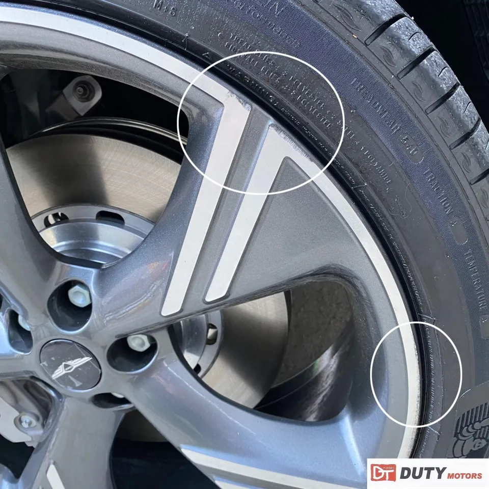 Genesis GV80 Facelift wheel repair - Genesis GV80 22" Wheel Repair & Painting Review photo 3