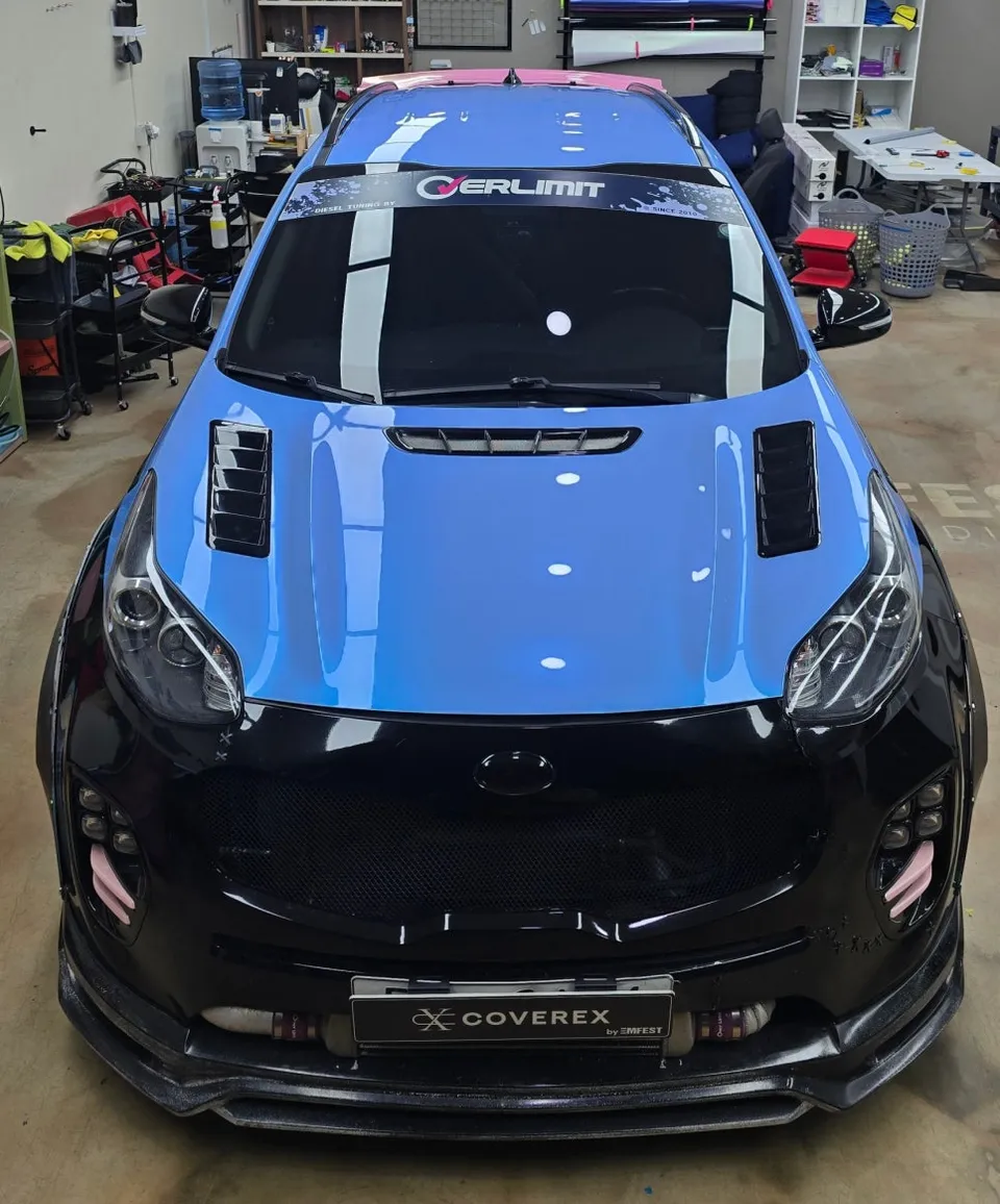 Kia Sportage vinyl wrap - Kia Sportage Two-Tone Vinyl Wrap Review photo 3