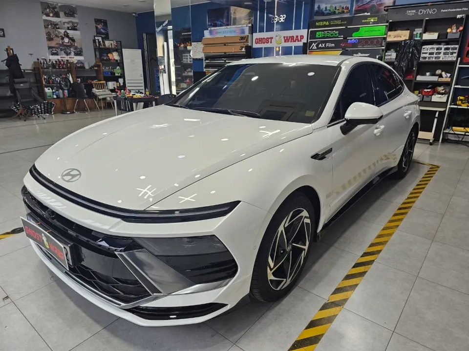 Hyundai Sonata DN8のカーラッピング事例｜費用目安・仕上がり 施工写真 2-1