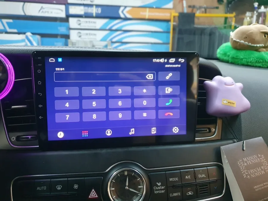 Kia K7 YGのAndroid Auto・CarPlay取付事例 施工写真 3-2