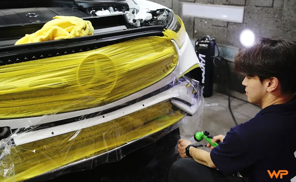 Mercedes-Benz GLC 300 PPF施工事例:韓国での実例紹介 施工写真 3-2