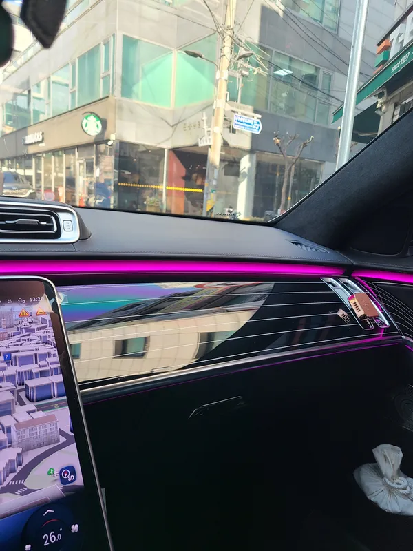 Mercedes-Benz S-Class W223のガラスコーティング事例 施工写真 1-3