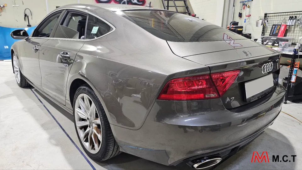 Audi A7 vinyl wrap - Audi A7 Vinyl Wrap Review: RS7 Bumper Upgrade & Satin Black Finis photo 3