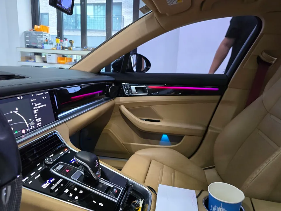 Porsche Panamera 971 ambient lighting - Porsche Panamera 971 Ambient Lighting Review: Cost & Results photo 8