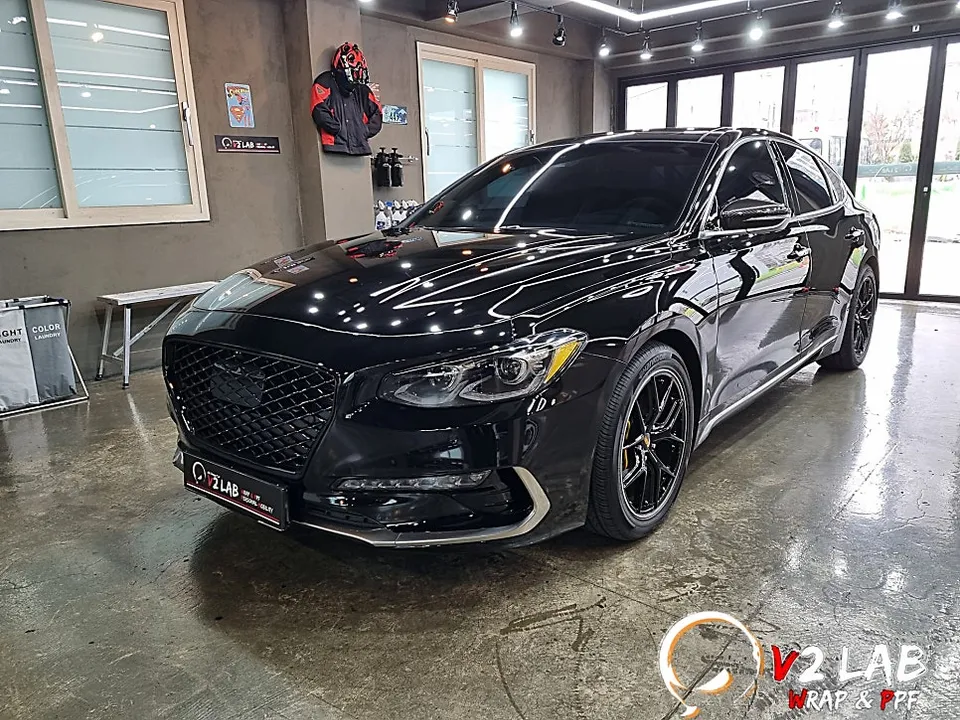 Hyundai Grandeur IG vinyl wrap - Hyundai Grandeur IG Vinyl Wrap Installation Review — Cost photo 4