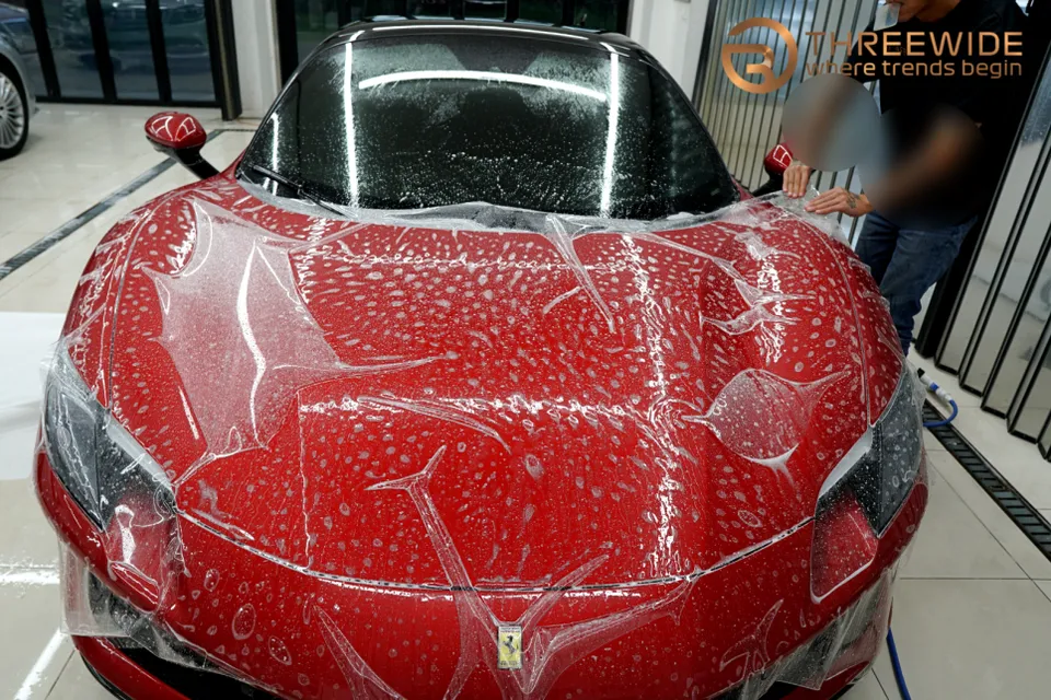 Ferrari 296 GTS PPF施工事例|費用目安と仕上がり 施工写真 3-2