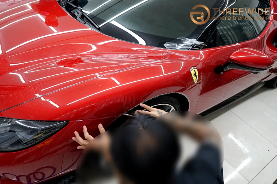 Ferrari 296 GTS PPF施工事例|費用目安と仕上がり 施工写真 1-3