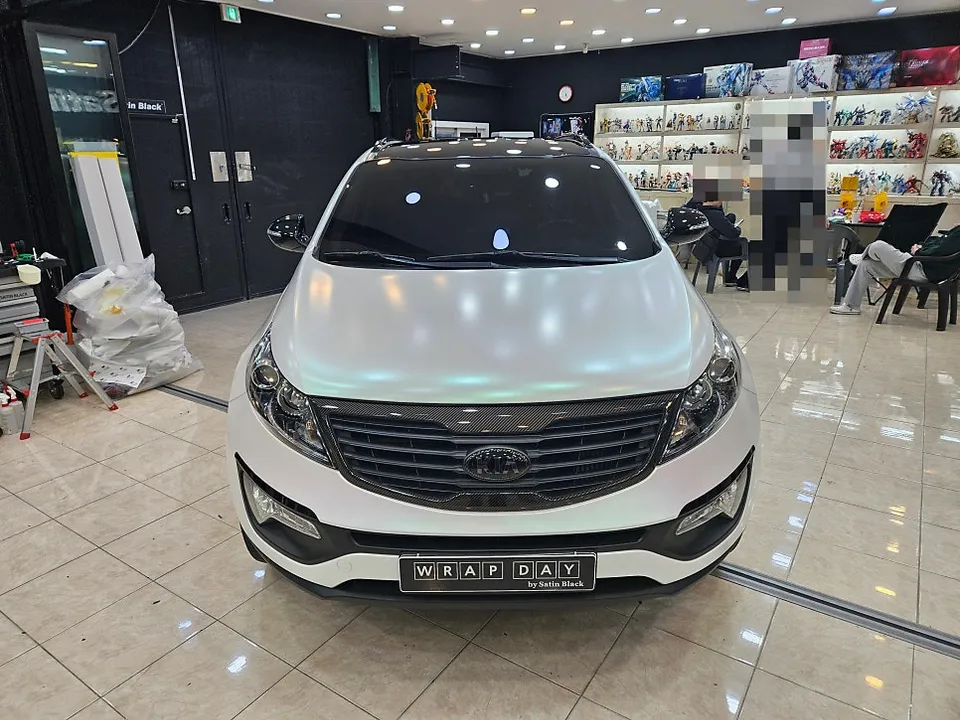 Kia Sportageのガラスコーティング事例 施工写真 4-2