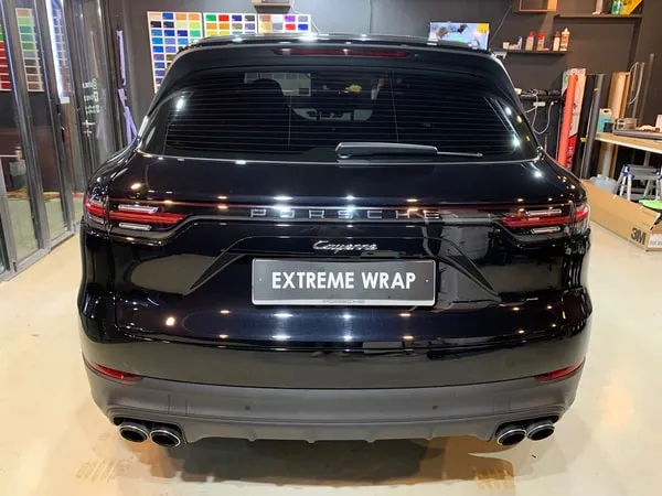 Porsche Cayenne window tinting - Porsche Cayenne Window Tinting Review — Storm Gray Full Wrap photo 4