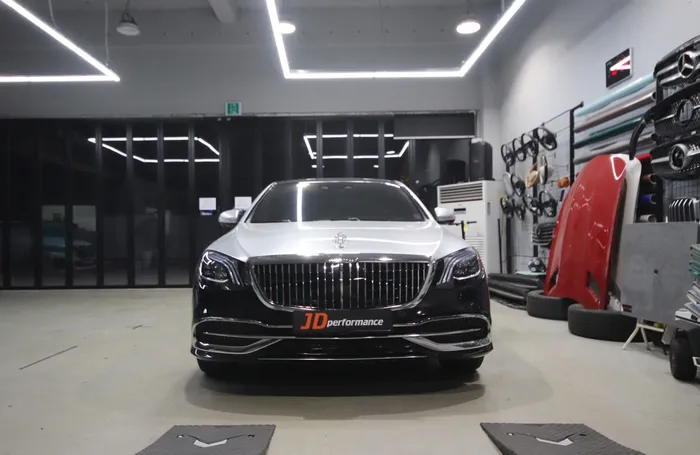 Mercedes-Benz S-Class W222 body repair installation result