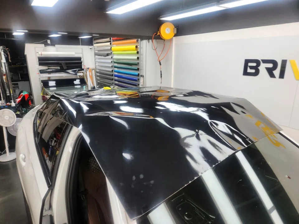 BMW X6 PPF施工事例|ルーフトップとマフラー部分のカスタム 施工写真 4-2