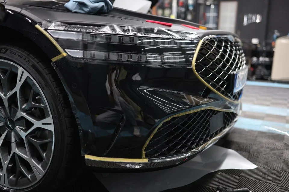 Genesis G90 PPF施工事例｜韓国での実例紹介 施工写真 1-3