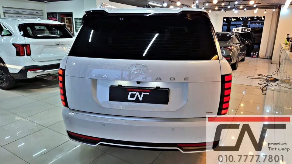 Hyundai Palisadeのカーフィルム施工事例：費用目安と仕上がり 施工写真 3-1