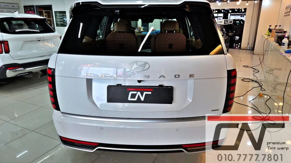 Hyundai Palisadeのカーフィルム施工事例：費用目安と仕上がり 施工写真 2-2
