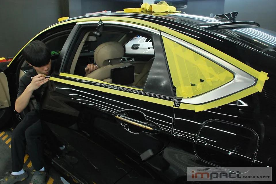 Genesis G80 DH vinyl wrap - Genesis G80 DH Vinyl Wrap Review: Chrome Delete Cost & Results photo 4