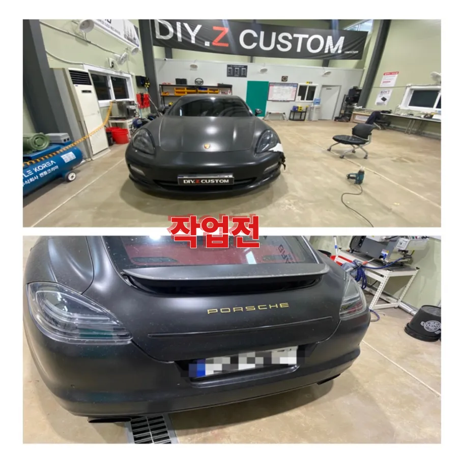Porsche Panamera Satin Black Wrap Removal Review photo 2